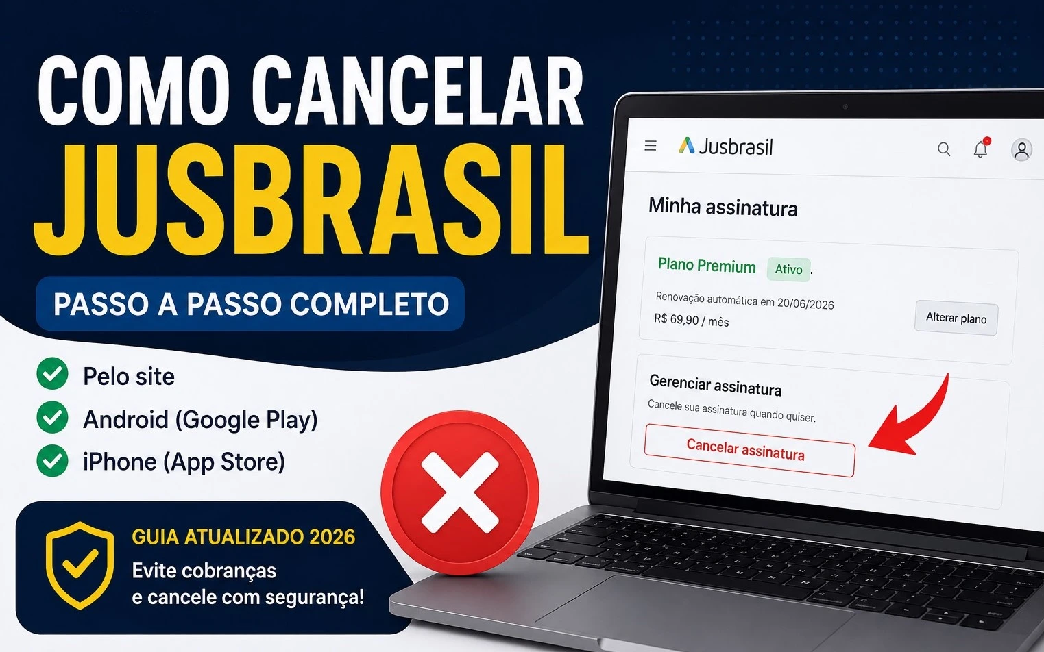 Como cancelar Jusbrasil